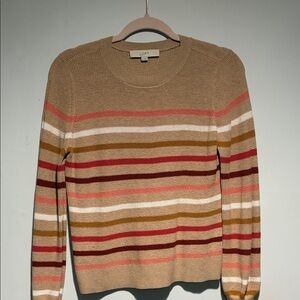 LOFT Women's Multicolor Striped Sweater